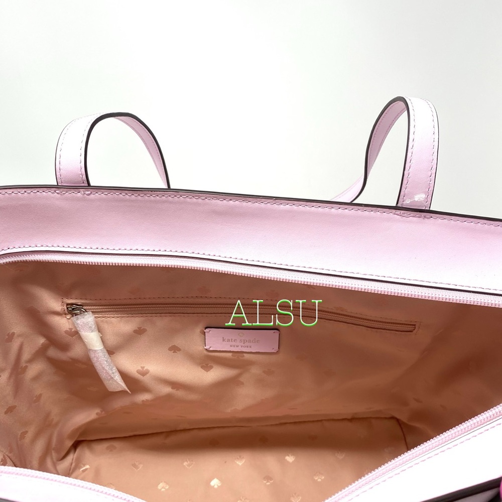 Kate ♠️ Spade Briel Large Tote Leather Pink - Picture 9 of 11
